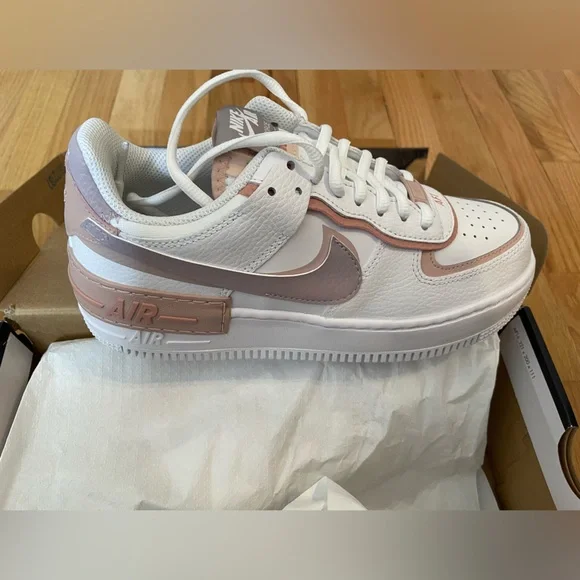 NWT/NWB Nike Air Force 1 Low Shadow Amethyst Ash - Picture 3 of 7